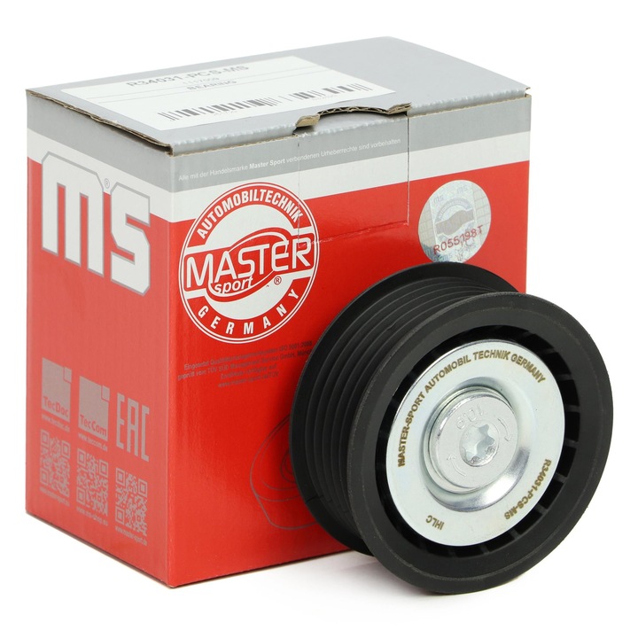 Vezetőgörgő, többfunkciós szíj, Master-Sport, Ford Mondeo III, Transit, Jaguar X-Type, 23x65mm