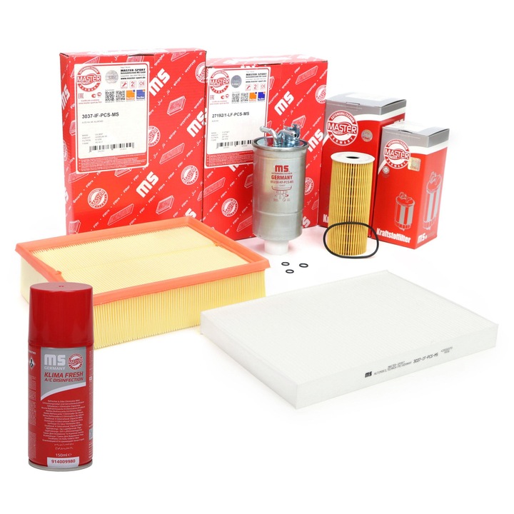 Master-Sport komplett szűrőkészlet, olajszűrő, légszűrő, üzemanyagszűrő, 0,89kg