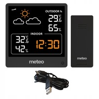 Statie meteo, Meteo, SP200, Barometru, Prognoza meteo, Ceas cu alarma, Ecran LCD, Masurarea temperaturii, Temperatura, Masurarea temperaturii + umiditatii