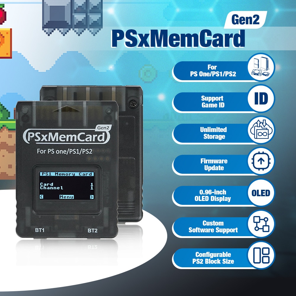 Card de memorie virtual BitFunX PSxMemCard Gen2 pentru Playstation