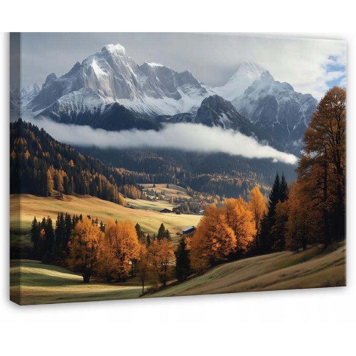 Tablou Canvas, Peisaj, 60x40 cm, Munti, Decorative, Living, Bucatarie, Picturi Pentru Perete, PP16149O4