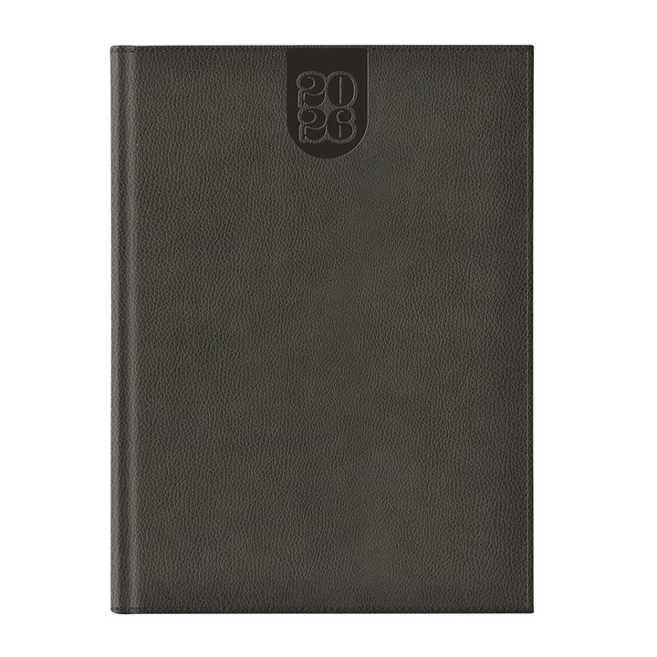 Agenda Dakota A4 datata hartie ivory coperta gri