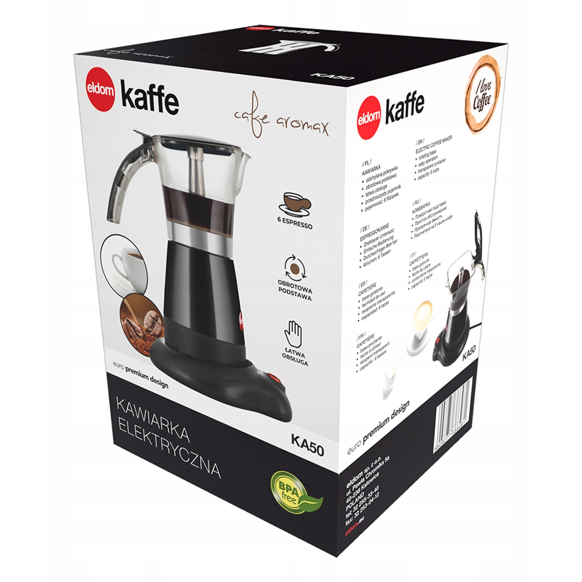 Cafetiera electrica Eldom, KA50, 300 ml