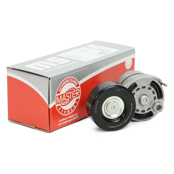 Többgörgős szíj feszítő Master-Sport, Audi A4 B7, A4 B8, A5, A6 C6, A8 D3, Q5 modellekkel kompatibilis, 27x77mm, készlet