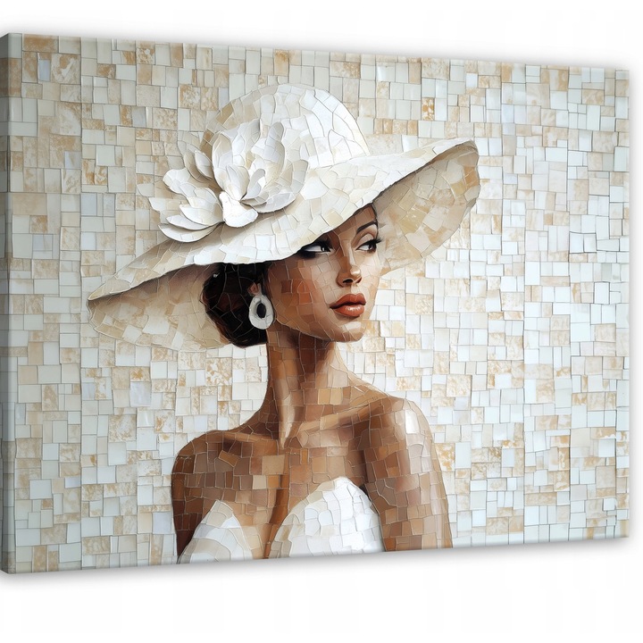 Tablou Canvas, Abstract, 60x40 cm, Femeie, Decorative, Living, Bucatarie, Picturi Pentru Perete, PP16143O4