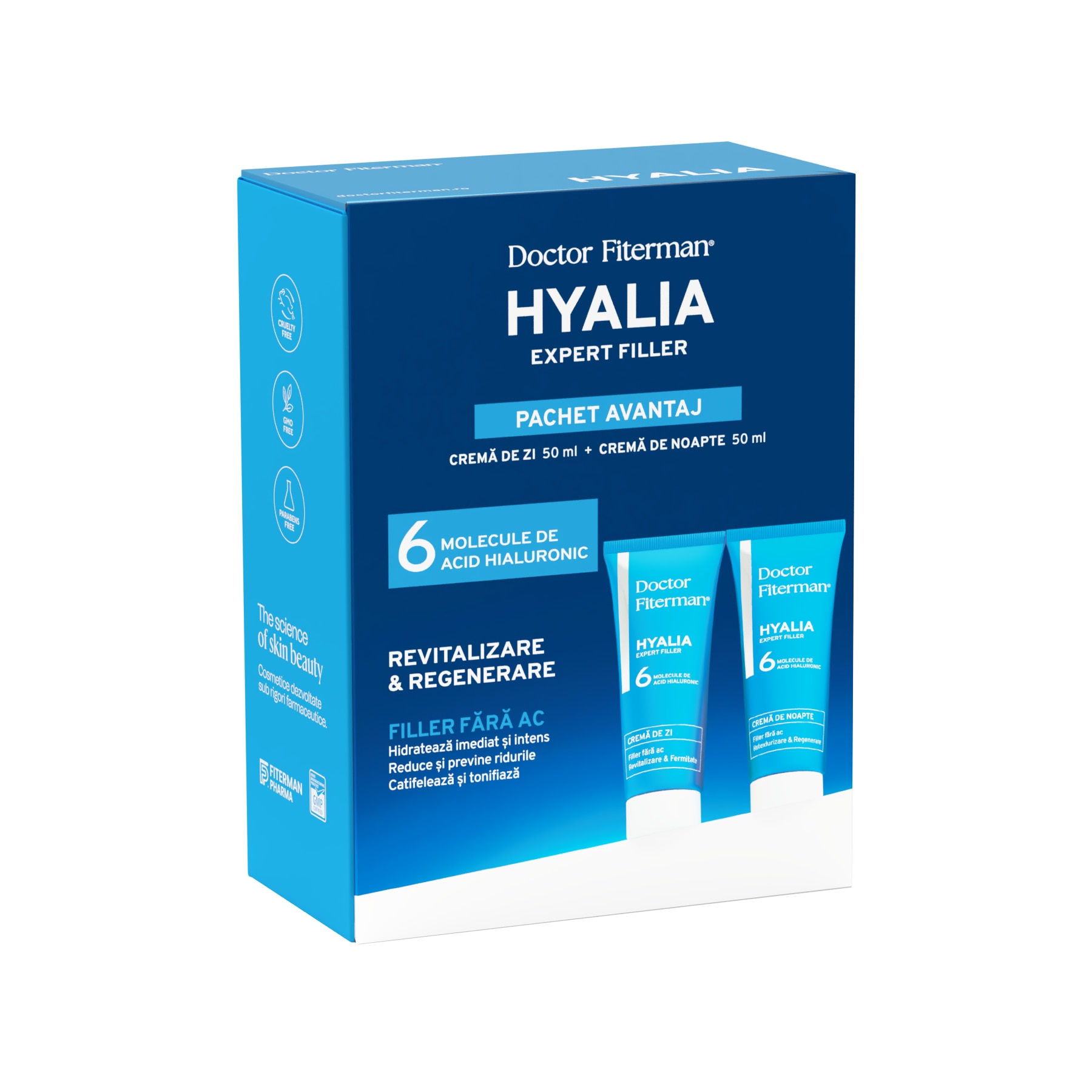 Pachet Hyalia Crema zi 50 ml + Crema noapte 50 ml