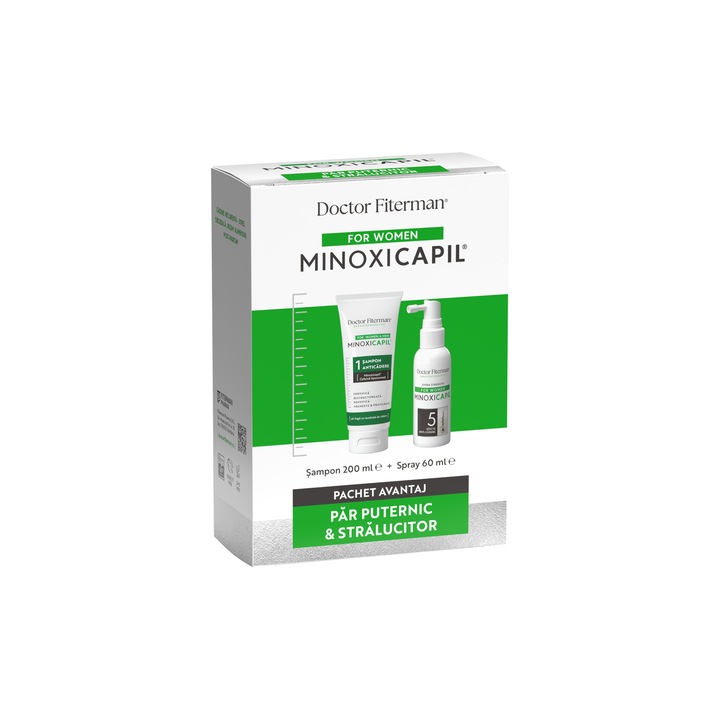 Pachet Minoxicapil Women Spray, 60 ml + Sampon, 200 ml
