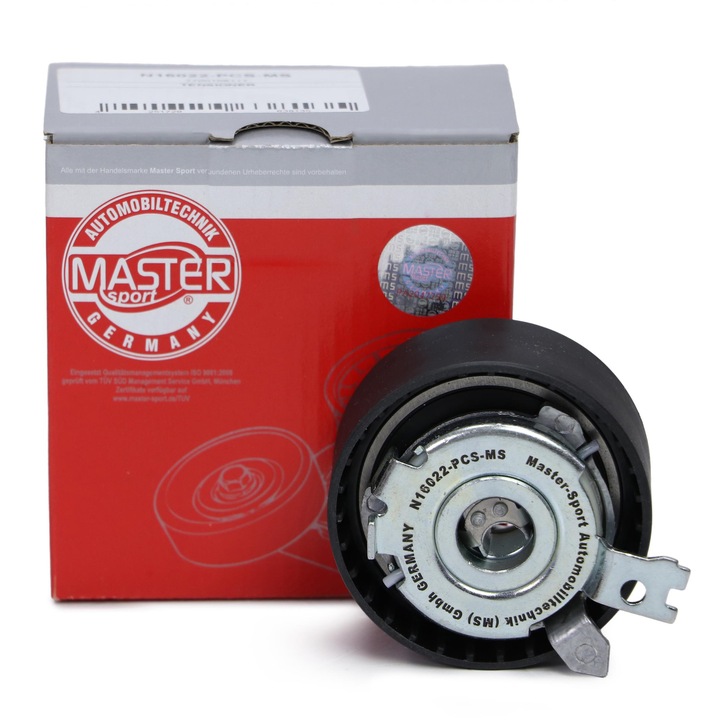 Feszítőgörgő, többhornyú szíj, Master-Sport, 32x65,5mm, Dacia Duster, Logan, Sandero, Renault Megane, Nissan Kubistar