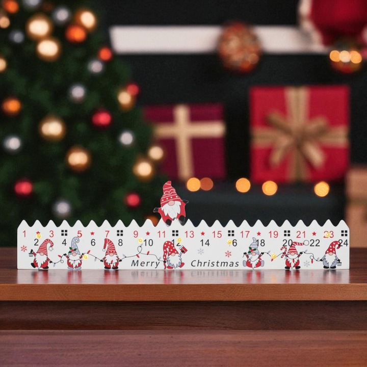 Calendar de Advent cu LED, Home 7 lumini LED