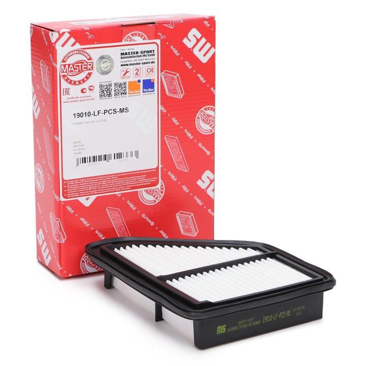 Master-Sport légszűrő, Honda Civic IX (FK), Civic VIII Hatchback (FN, FK), 167x197x47mm