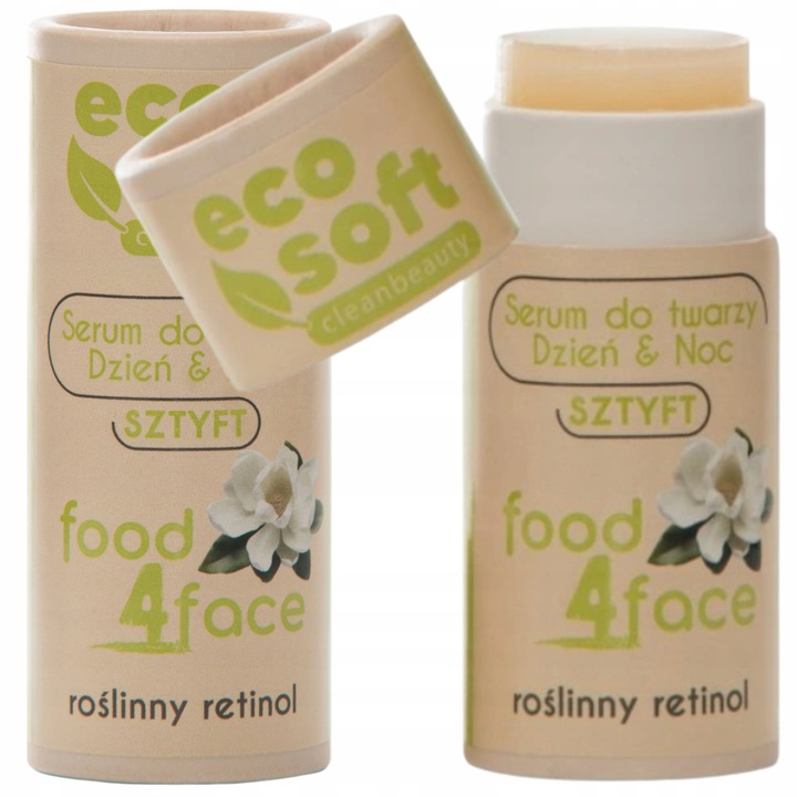 Ser facial ECOSOFT cu retinol, acid hialuronic si colagen - tratament antirid pentru zi si noapte, asigura fermitate, hidratare profunda si regenerare a pielii, reduce ridurile fine, 50 g