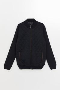 Lc Waikiki, Jacheta bomber cu buzunare laterale si model uni, Bleumarin, S