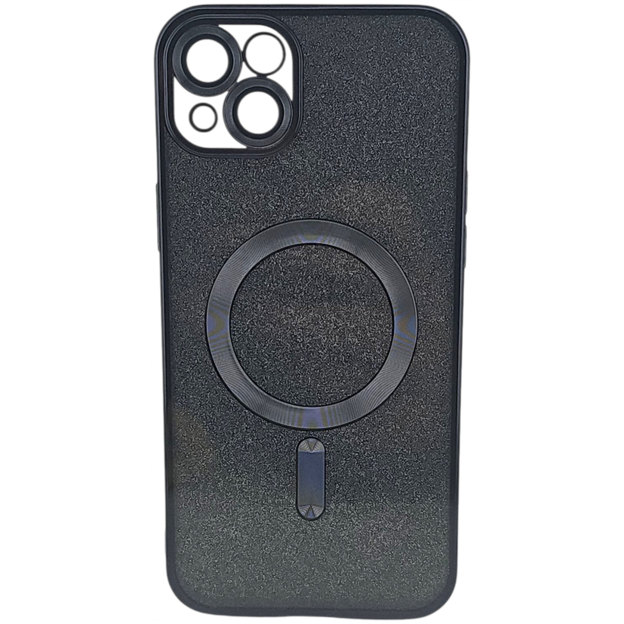 Husa de Protectie 2 in 1, Flippy, pentru Apple iPhone 15, Compatibila MagSafe, Magnetica, cu Protectie Lentila, din TPU, Negru