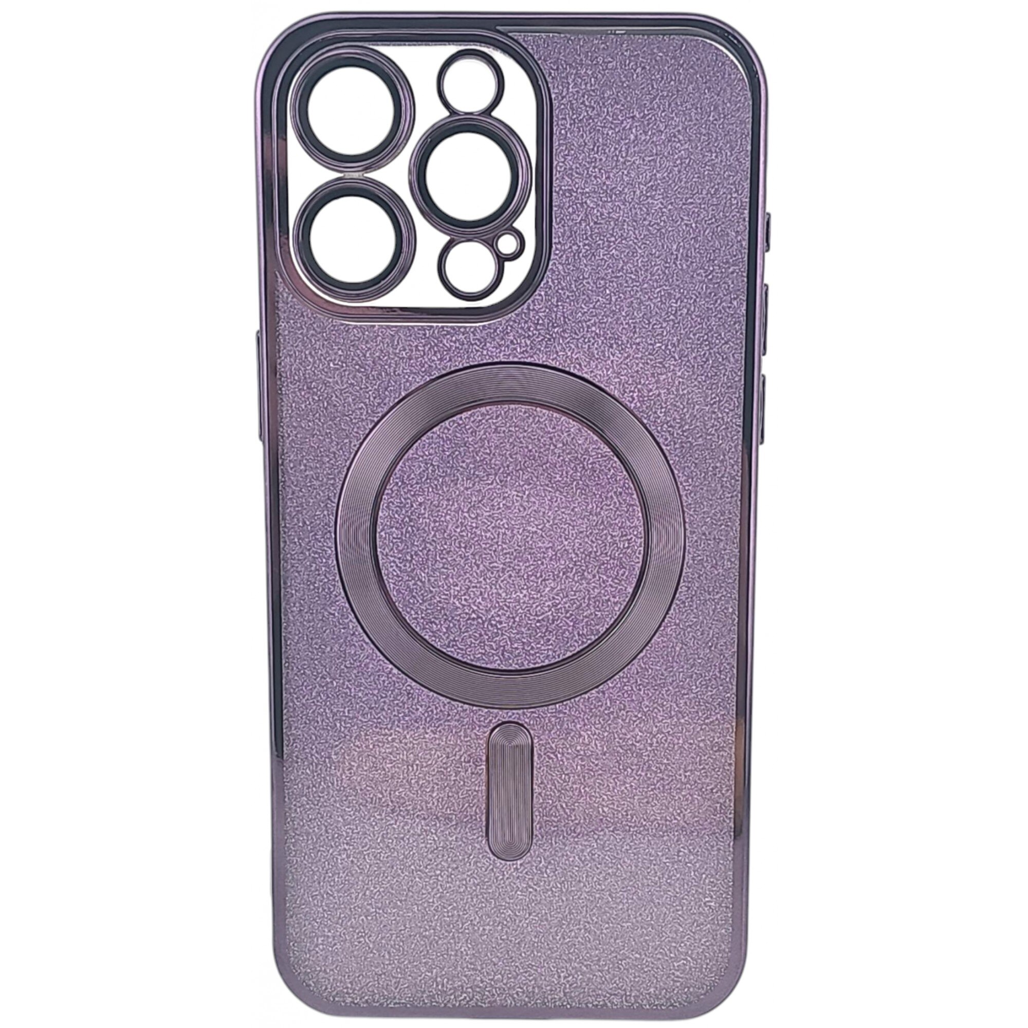 Husa de Protectie 2 in 1, Flippy, pentru Apple iPhone 15 Pro, Compatibila MagSafe, Magnetica, cu Protectie Lentila, din TPU, Mov