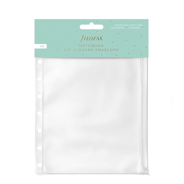 Buzunar pentru caiet Filofax, cu fermoar, A5