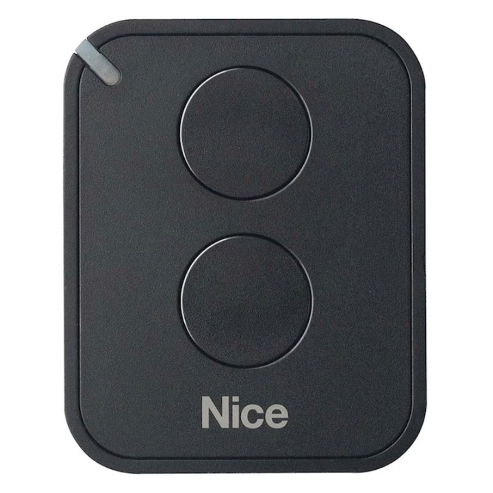 Telecomanda duala pentru automatizari, AjieQaQ, 2 butoane, raza de actiune 100-200m, negru, 86x58x22mm