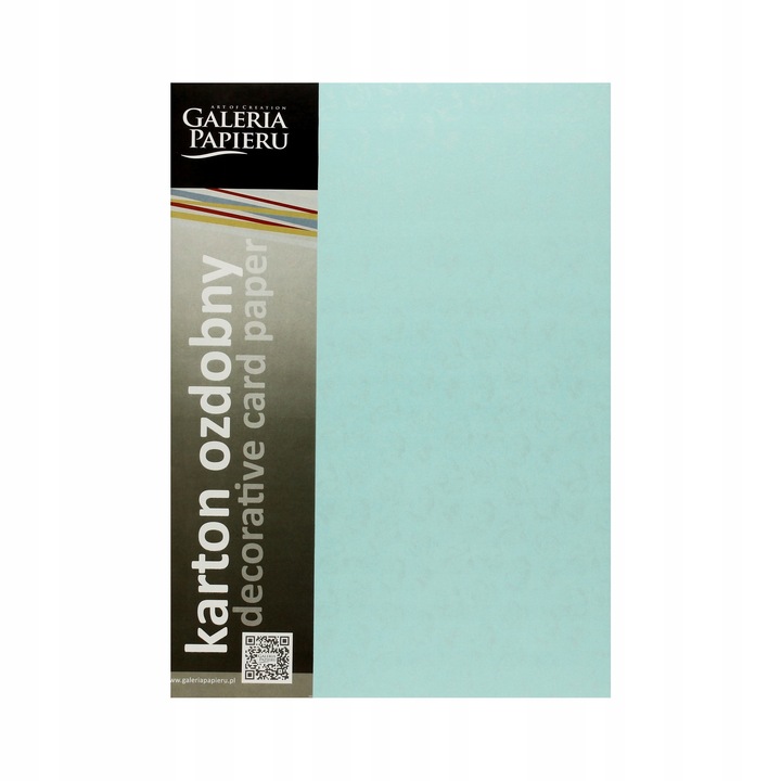 Kézműves papír, ARGO, dekoratív karton, 220g, apró kék virág mintás, 20 lapos készlet