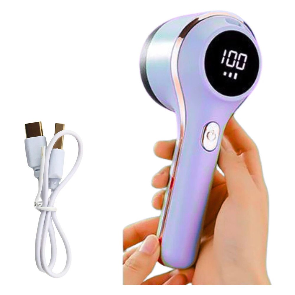 Aparat electric pentru scame cu 3 viteze, violet, Lean 26189