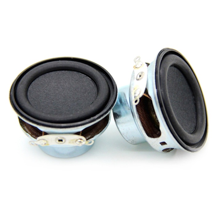 Set boxe audio portabile, 6W, 40mm, negru