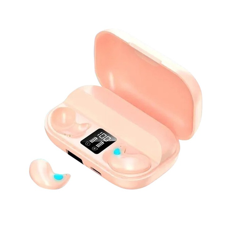 Casti Wireless, X57, Bluetooth 5.3, 9D Sunet, Negru, Set