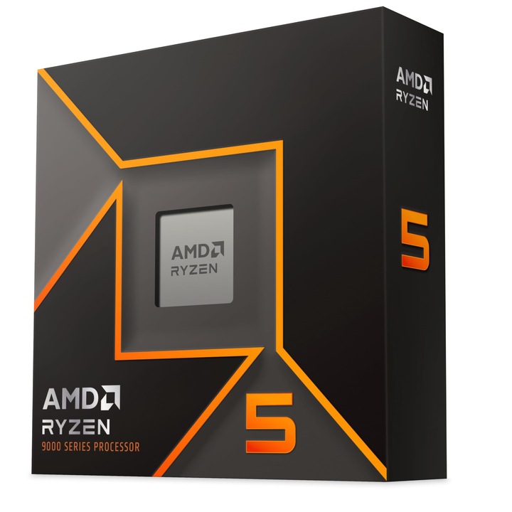 AMD Ryzen 5 9600X processzor, 6 magos, 65W teljesítmény, 5,4 GHz maximális frekvencia
