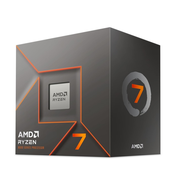 AMD Ryzen 7 8700F processzor, 8 mag, 5.0 GHz, 65W