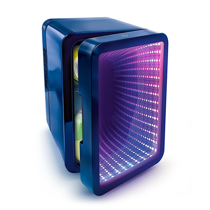 Mini frigider portabil Canal Toys So Chill, 4l, cu oglindă LED, racire USB, pentru birou și călătorii