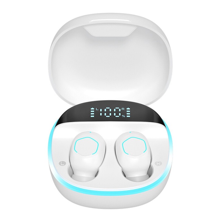 Vezeték nélküli fülhallgató, Bluetooth, TWS 5.1, vízálló, intelligens zajszűrés