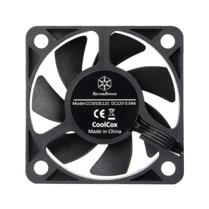SST-FTF5010B, 1 ventilator de 50 mm, 4500 rpm, Negru