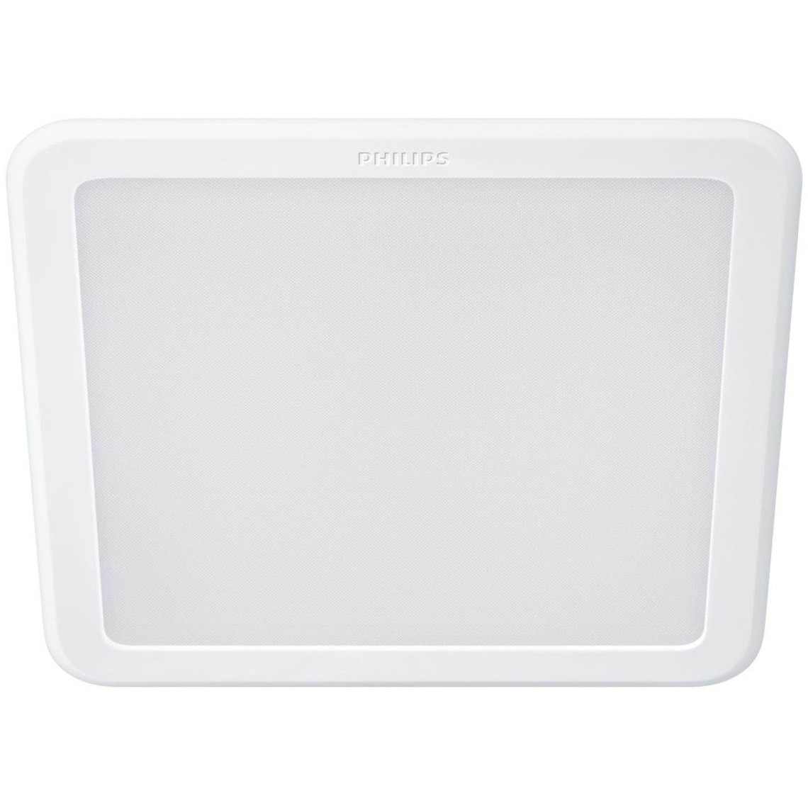 Spot LED incastrat Philips Meson, 12.5W, 900lm, 3000k, patrat, alb