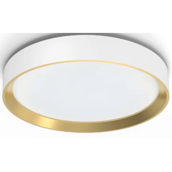 Plafoniera Philips Hanno, 24W, 4000K, SceneSwitch, EyeComfort, diametru 384mm, alb si auriu