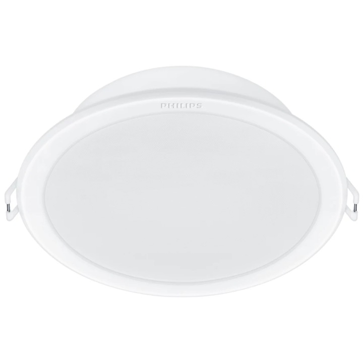 Set 3 spoturi LED incastrate Philips Meson, 5.5W, 550 lumeni, 4000K, diametru 90 mm, alb