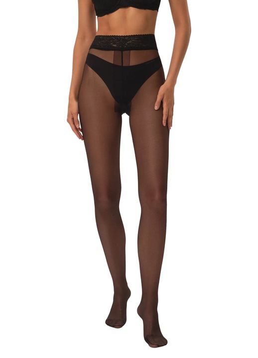 Ciorapi mat, transparenti Negru Den Esotiq 1/2