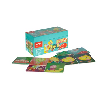 Joc educativ Apli, Domino Mijloace de transport, 36 piese Joc educativ Apli, Domino Mijloace de transport, 36 piese