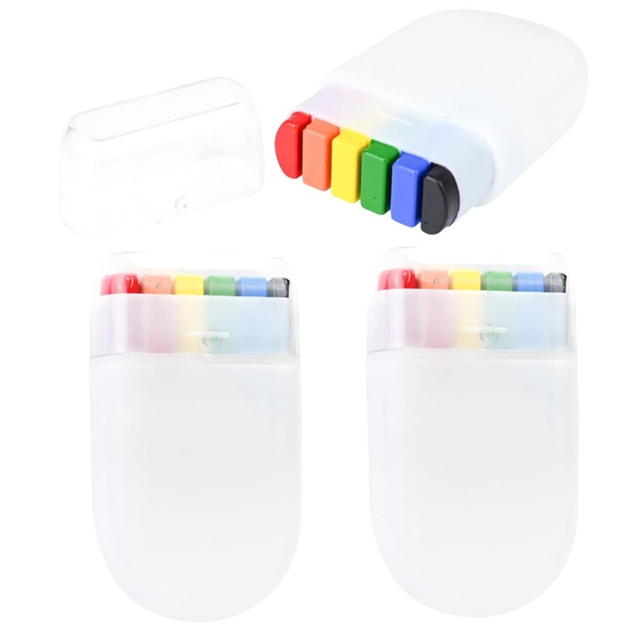 Боя за лице и тяло, 6 цвята, комплект 3 броя, за партита и специални поводи, многоцветна