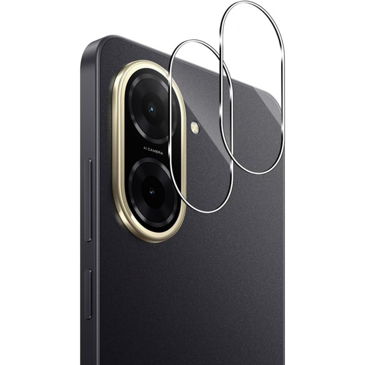 Защитно фолио за камера от закалено стъкло 9H, комплект от 2 броя, прозрачно, 0.3 мм, за Xiaomi Redmi A5 POCO C71