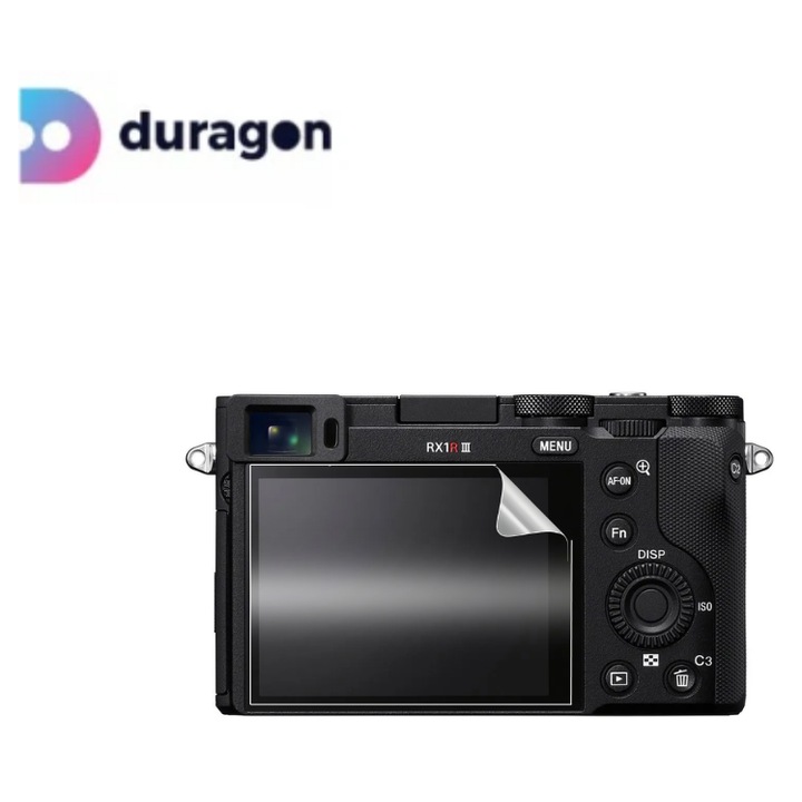Folie Duragon, pentru Sony RX1R III, protectie ecran, silicon antisoc, kit inclus