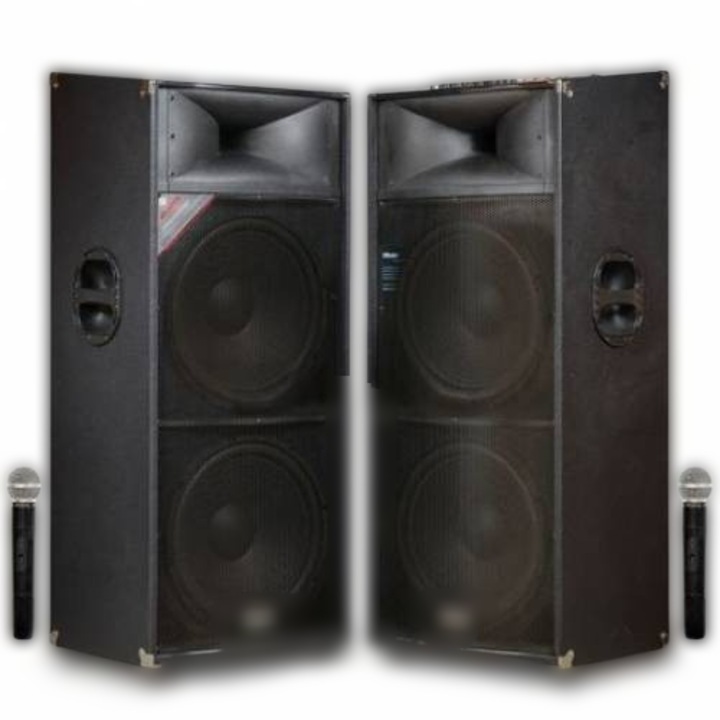 Set Boxe Active Profesionale JRH, Putere 2000 W, 5 Band Graphic Equalizer, Microfoane Wireless, Conectivitate Bluetooth
