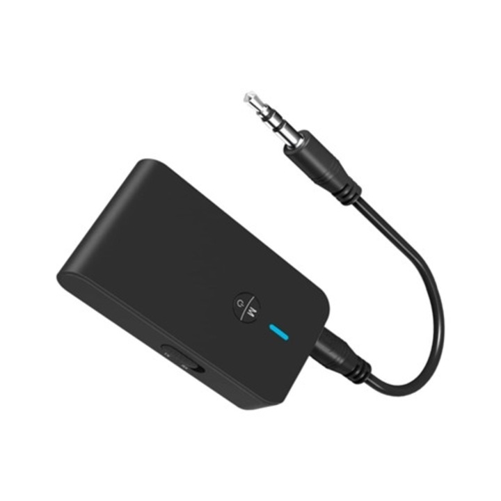 Transmitator si receptor Bluetooth 5.0, adaptor audio wireless 3 in 1, 3.5mm, pentru TV, PC, casti