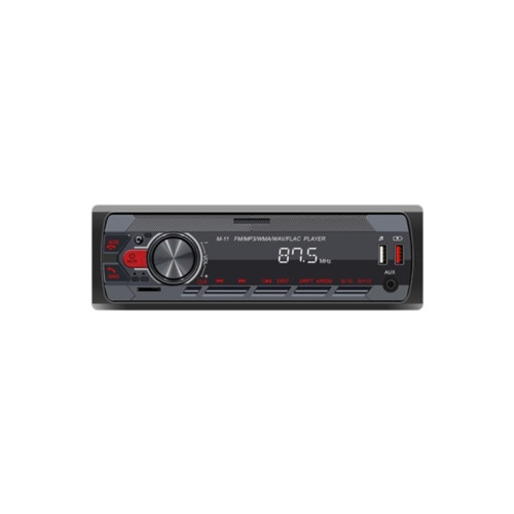 Radio auto, Saisiyiky, 1 Din, cu suport Bluetooth/Aux