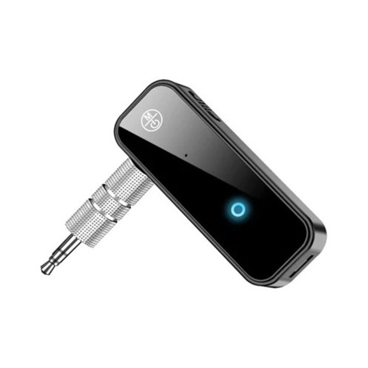 Transmitator si receptor Bluetooth 5.0, adaptor audio 3.5mm, 2 in 1, portabil, pentru masina, SAISIYIKY