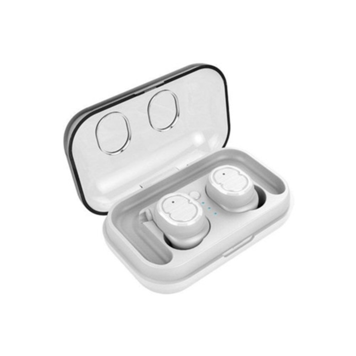 Casti Wireless Saisiyiky True Wireless Bluetooth Twins, Fehér, SAISIYIKY