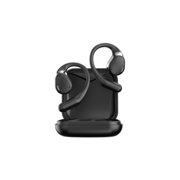 Vezeték nélküli Casti Saisiyiky, Bluetooth 5.4, zajcsökkentés, fekete