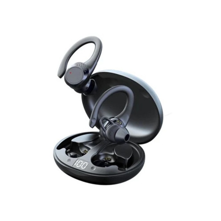 Vezeték nélküli fejhallgató, Saisiyiky, Bluetooth 5.2, zajszűrővel, mikrofonnal, futáshoz