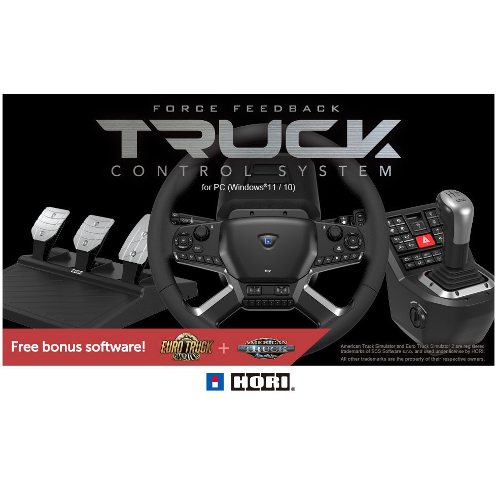 PC用ゲームコントローラー・コンバーター HORI Force Feedback Truck Control System Hori Force Feedback Truck Control System Volan cu Schimbător de
