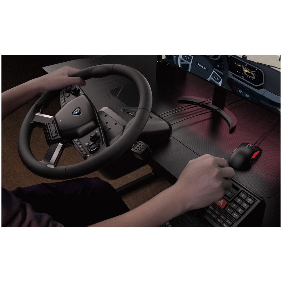 Volan Hori Force Feedback Truck Control System pentru PC - eMAG.ro