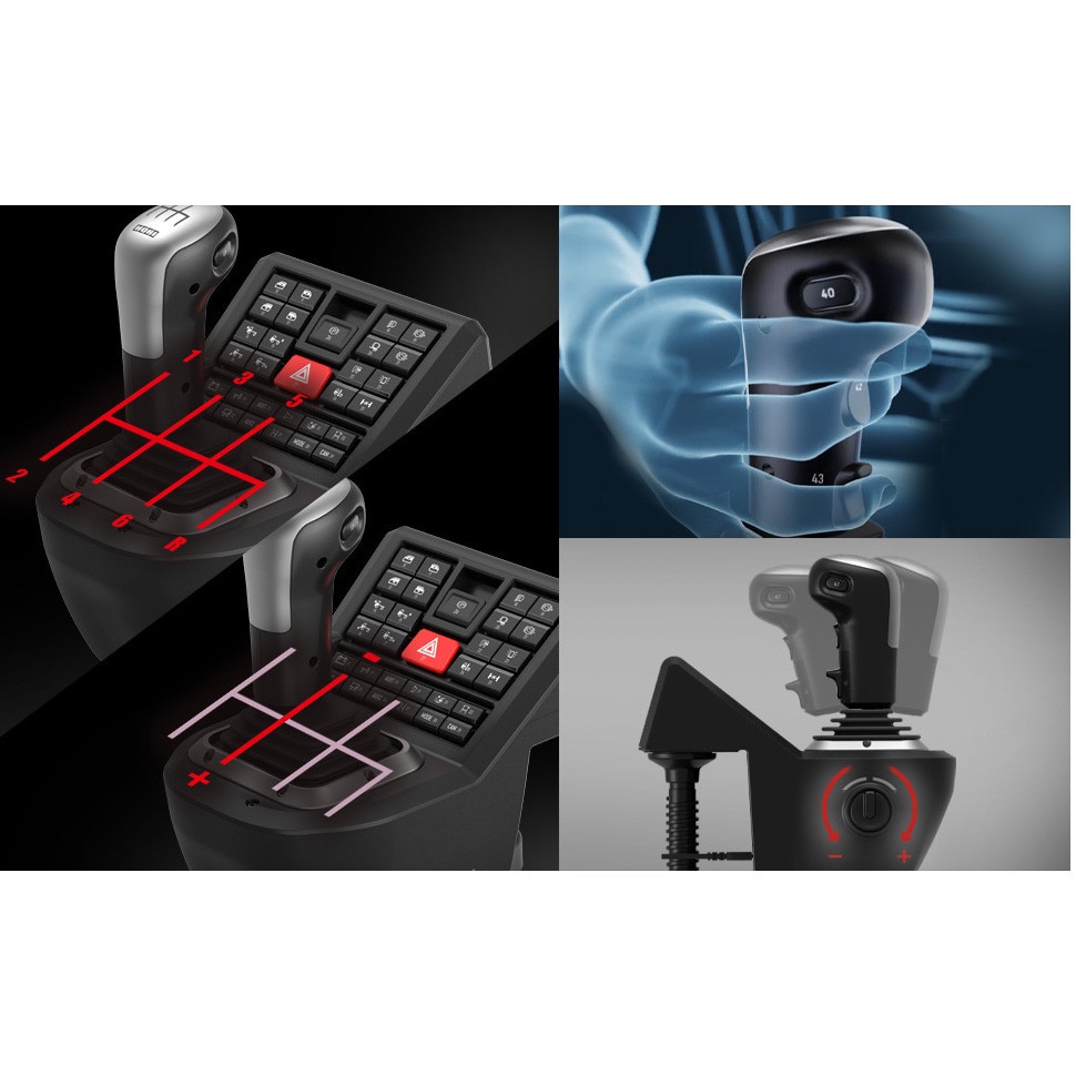 Volan Hori Force Feedback Truck Control System pentru PC - eMAG.ro