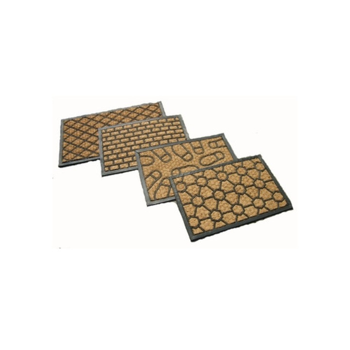 Bejárati szőnyeg, Texas, NYLA modell, 45x75cm, bézs, polipropilén szálból