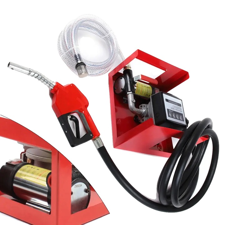 Pompa de combustibil diesel, auto-amorsare, 12V 175W, 45L/min, 16.93x10.24x8.27in, 7.5kg