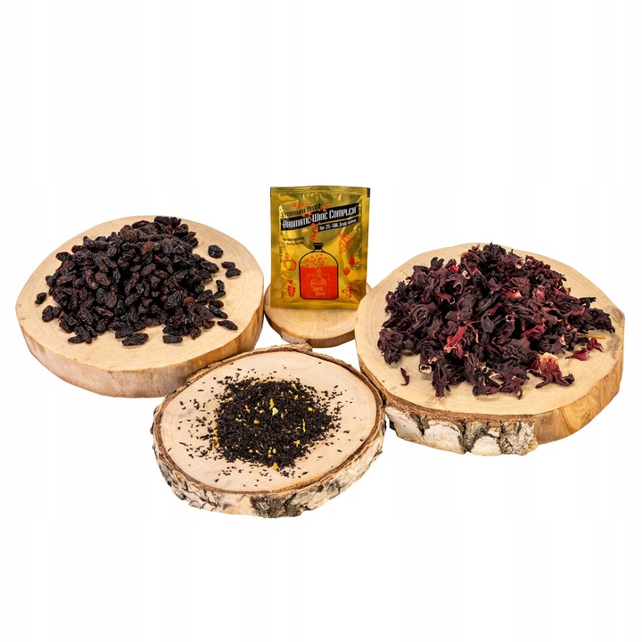 Set de Ingrediente Pentru Vin de Hibiscus, SuperButelki, Aroma, Pentru Producerea Vinului de Casa, Aroma Intensa, Usor de Utilizat, DIY, Hobby, Bio, 10 x 10 cm, Multicolor, 1.5 Kg